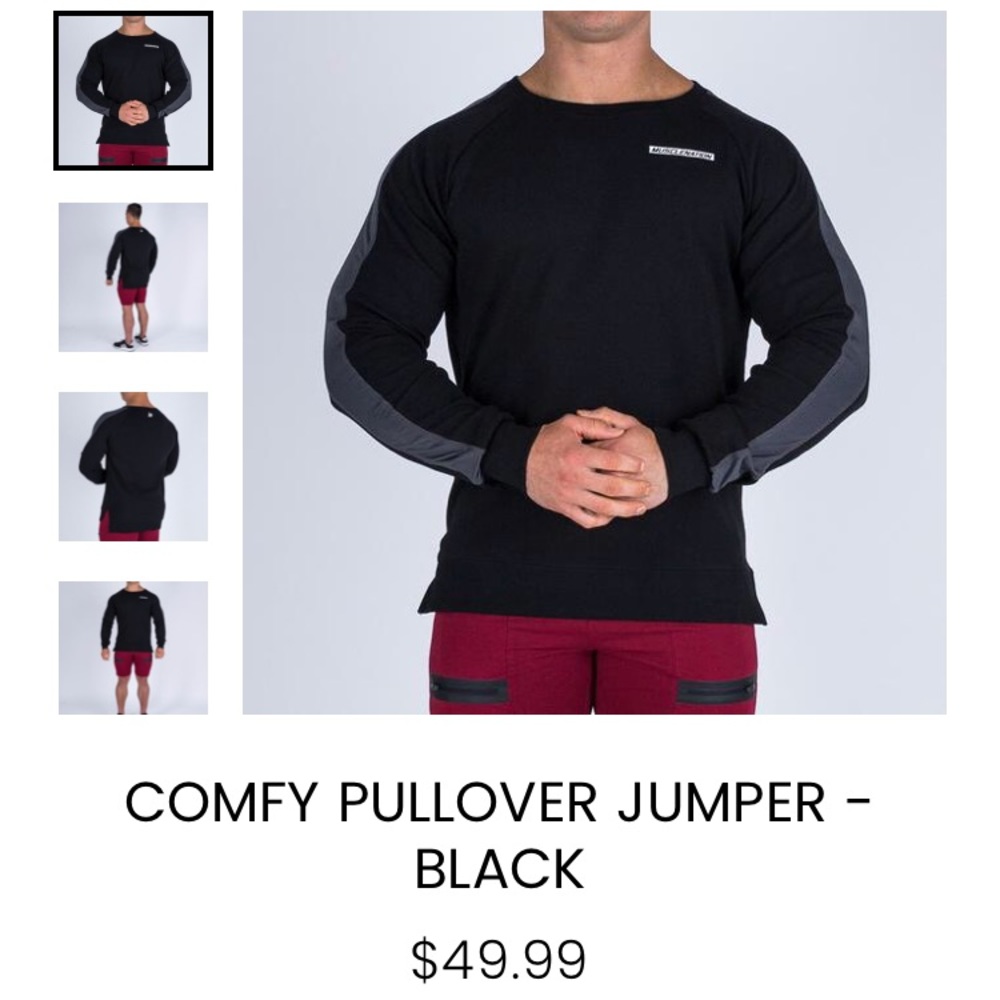 COMFY PULLOVER JUMPER - BLACK